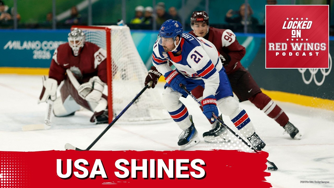Larkin and Team USA SHINE as Men's Ice Hockey Tournament Begins