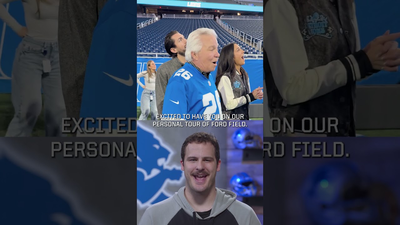 A special surprise tour for Harry at Ford Field 💙 | #DetroitLions #Shorts
