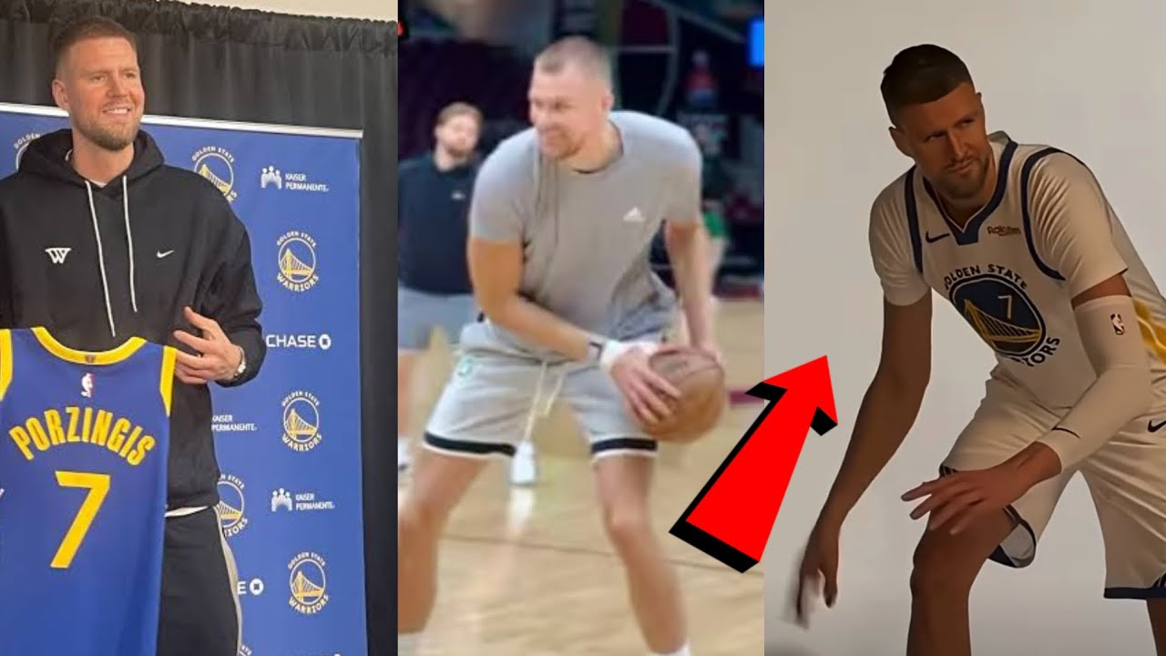 Kristaps Porzingis Joins the Warriors Practice! First Look at His Return🫣