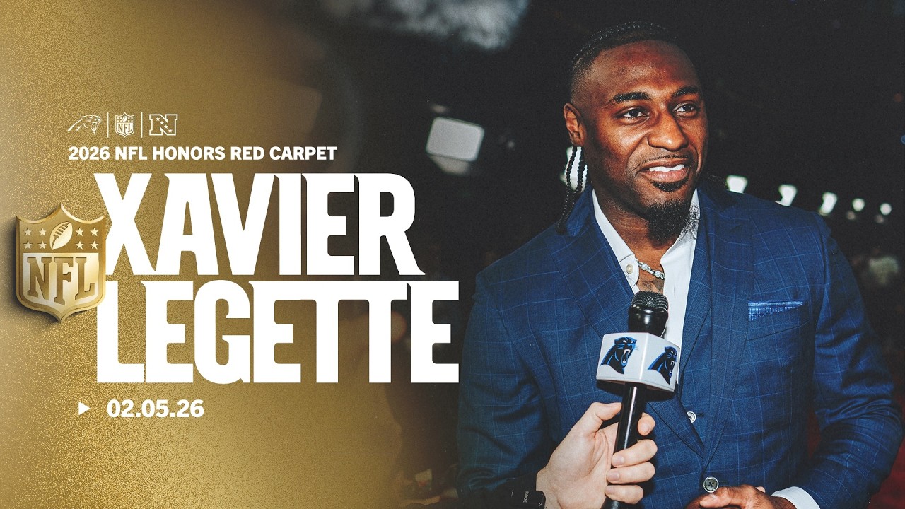 Xavier Legette Red Carpet interview at 2026 NFL Honors | Carolina Panthers