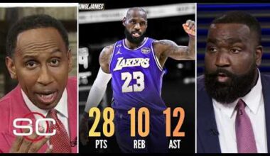 ESPN reacts to LeBron's 28 Pts triple-double in Lakers win vs. Mavs, Bucks beat Thunder without SGA