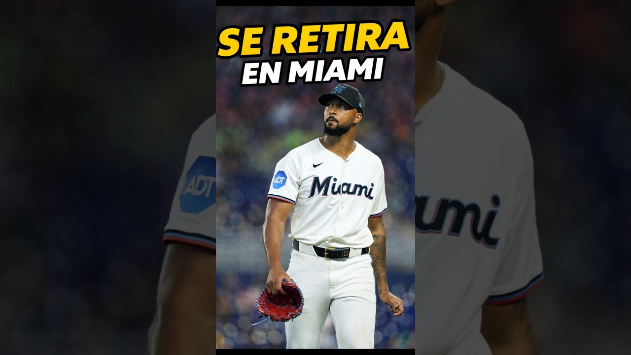 SANDY ALCÁNTARA se retira con LOS MIAMI MARLINS #republicadominicana #beisbol #mlb