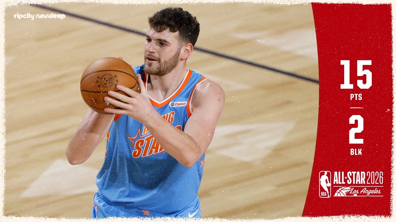 Donovan Clingan Scores 15 Points During NBA Rising Stars Games | Trail Blazers | Feb. 13, 2026