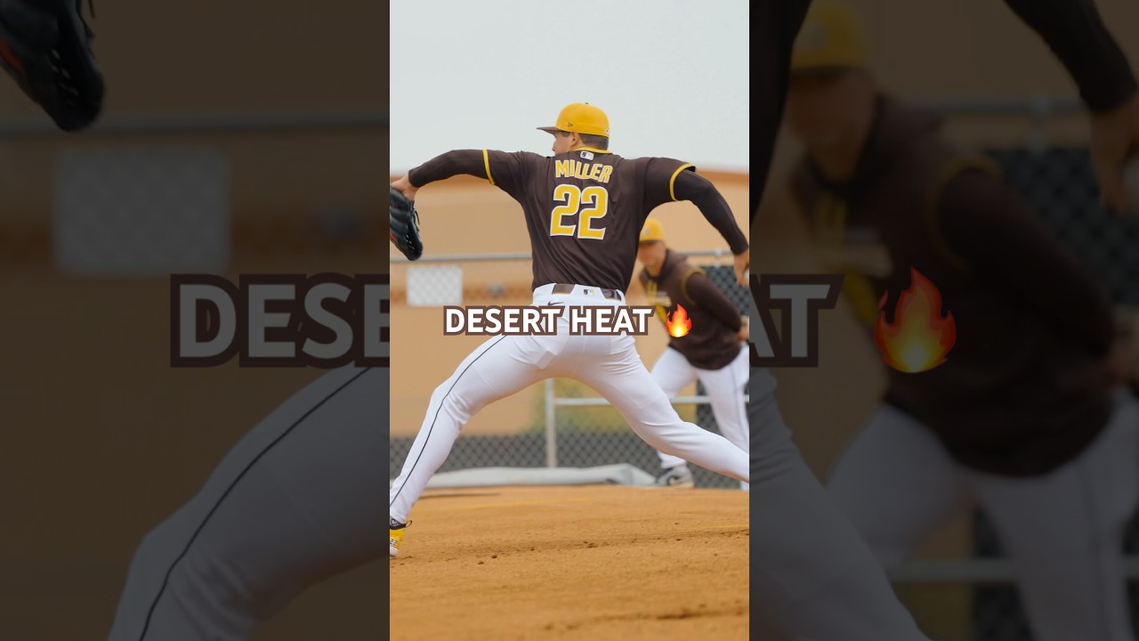 Desert heat 🔥 #mlb #baseball #bullpen #pitcher #closer #masonmiller