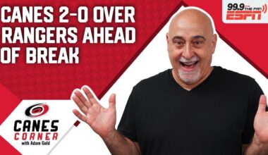 Carolina Hurricanes shutout New York Rangers, 2-0