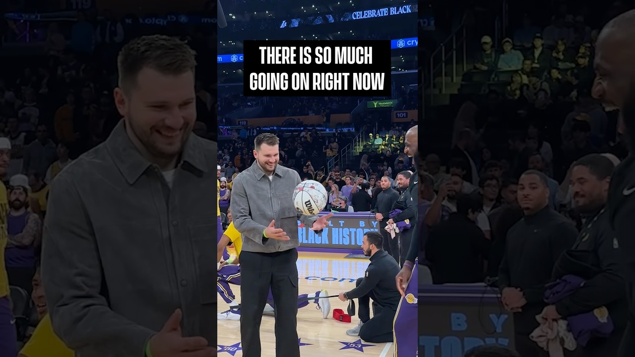 Luka, LeBron, Jaxson, & Austin chose CHAOS pregame #lakers