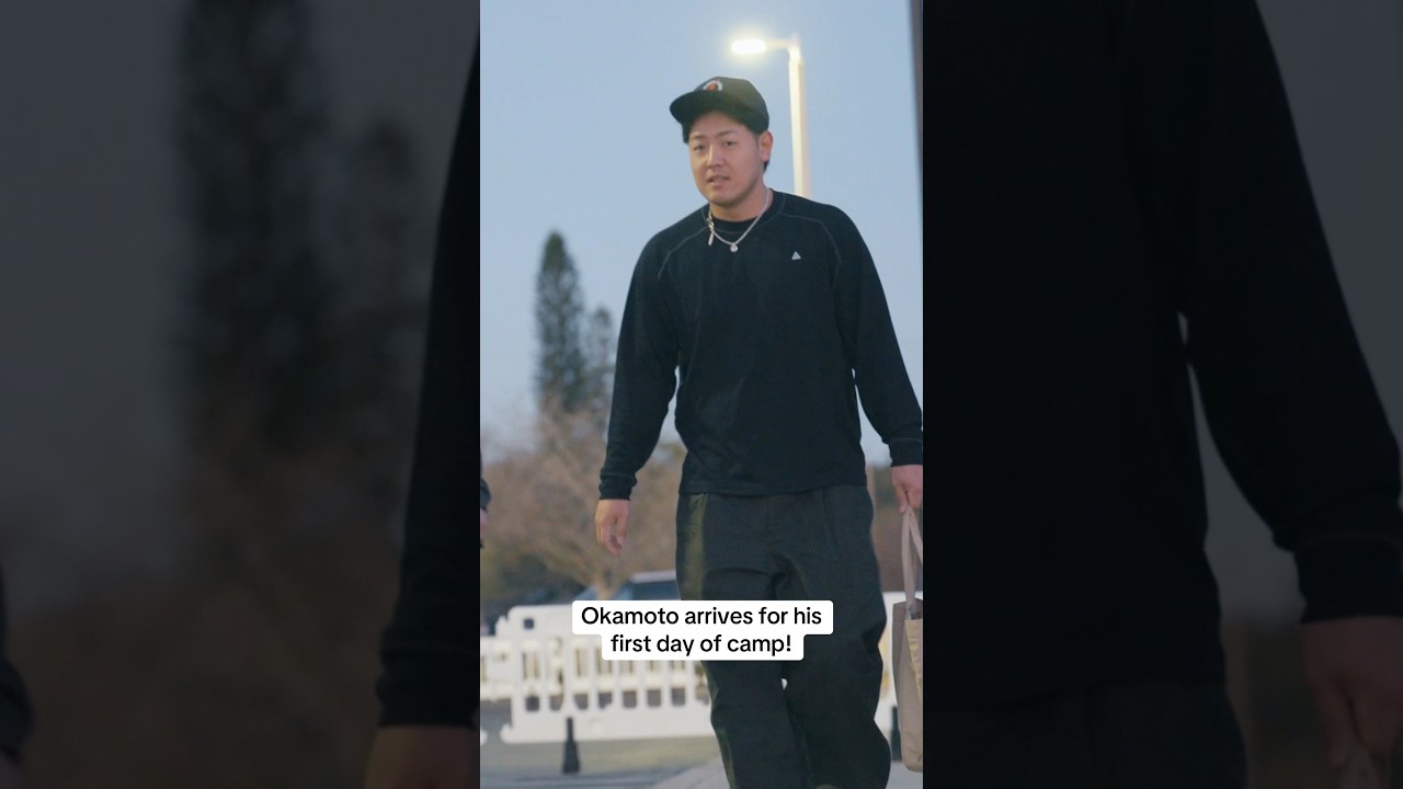 ☀️ Good morning, Kazuma Okamoto! 和真、おはよう！#MLB #BlueJays #Toronto #SpringTraining