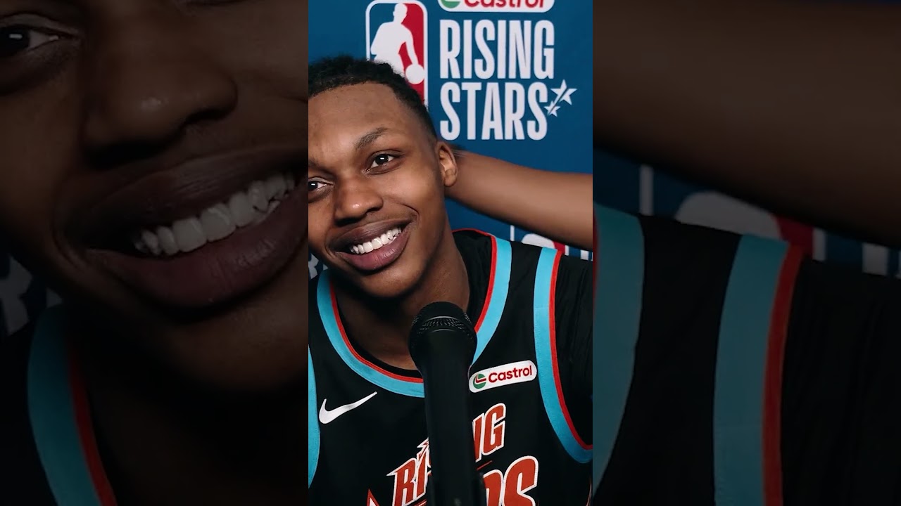 "You hit a three for pops? I appreciate you son!" 🤣 #interview #shorts #nba #media #sportshorts