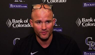 Colorado Rockies manager Warren Schaeffer discusses the struggles of Brenton Doyle struggles in 2025