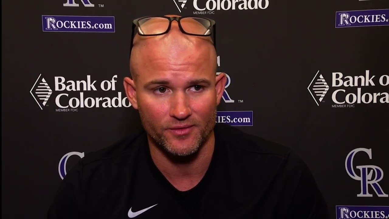 Colorado Rockies manager Warren Schaeffer discusses the struggles of Brenton Doyle struggles in 2025