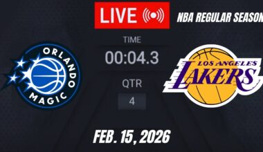 NBA LIVE! Los Angeles Lakers vs Orlando Magic | February 15, 2026 Lakers vs Magic Live NBA 2K26