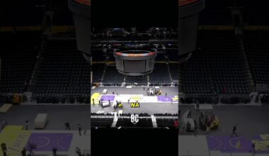 Ganito pala mag PALITAN ng Court ang Lakers at Clippers Noon😱😱😱 #shorts