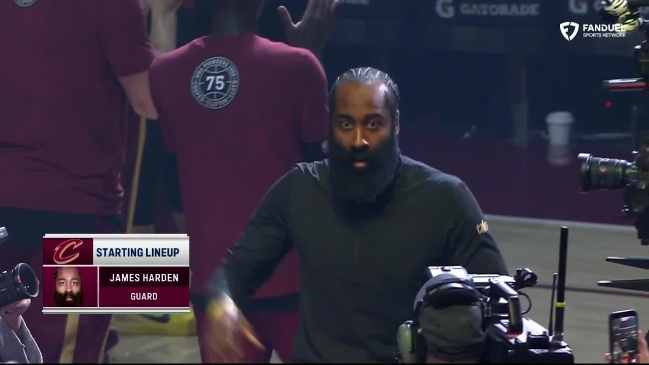 Cleveland Cavaliers introduce James Harden in starting lineup at home for first time | NBA on ESPN