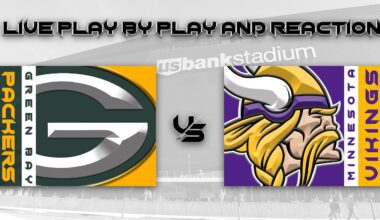 Packers vs Vikings Live Play by Play & Reaction