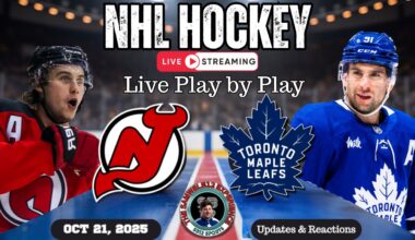 🏒 LIVE: Toronto Maple Leafs vs New Jersey Devils NHL Play-by-Play, Reactions & Chat