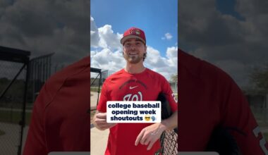 College Baseball Opening Week Shoutouts 🔥🗣️