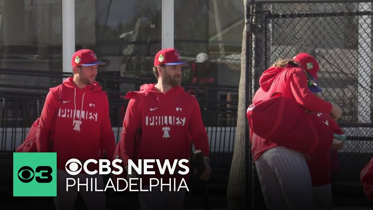 Philadelphia Phillies hold first full squad workout of spring training in Clearwater