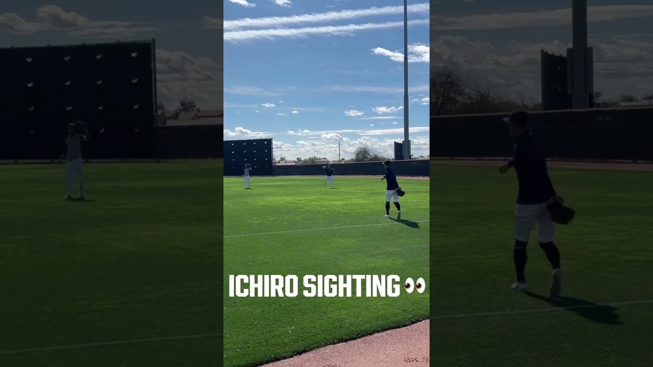 J-Rod's throwing partner? It's Ichiro Suzuki 🤩