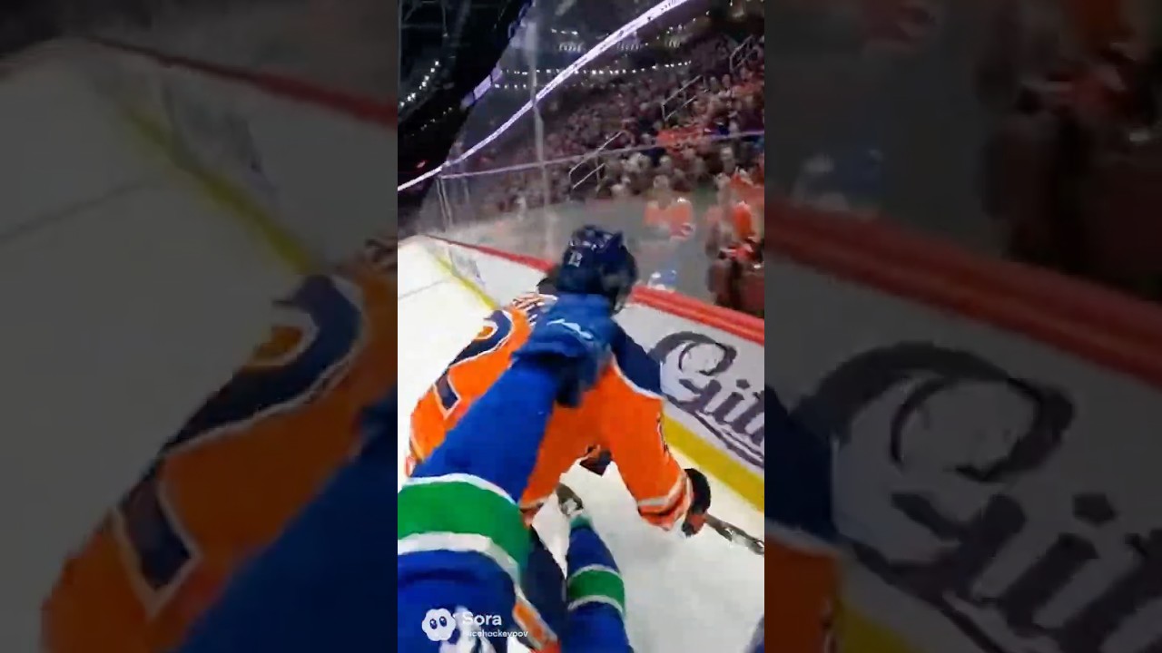 POV: You Hit Him So Hard the Glass Broke 😳🏒