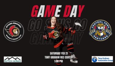 2026/02/21 - 1:00 PM : Ottawa Senators WHC vs Central York   (OWHA U22 Elite - Regular Season)