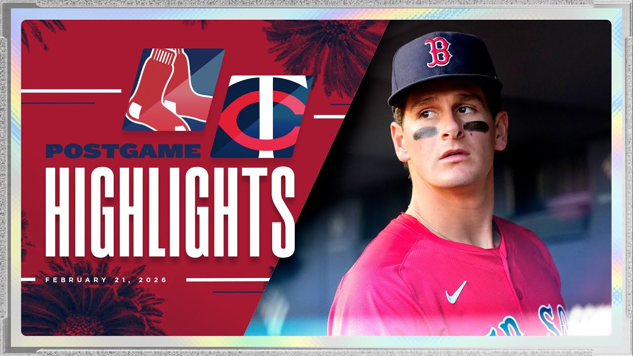 RED SOX HIGHLIGHTS: Red Sox vs Twins - Roman Anthony Named Leadoff Hitter for 2026 Season