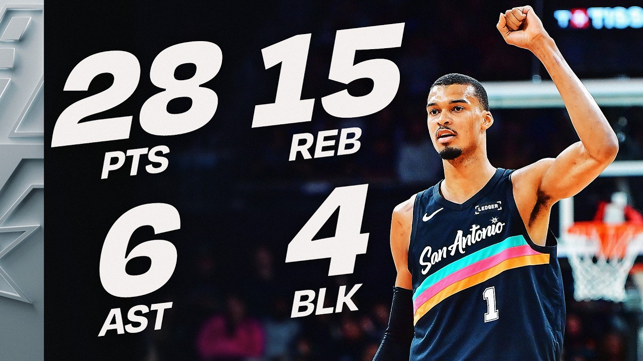 Wembanyama DOMINATES as Spurs Win 8th Straight  (28 PTS & 15 REB) 🔥 | February 21, 2026