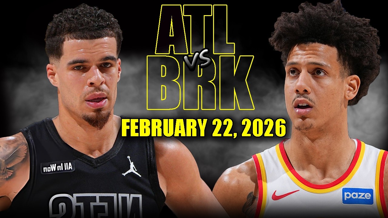 Atlanta Hawks vs Brooklyn Nets Full Game Highlights – February 22, 2026 | NBA Season