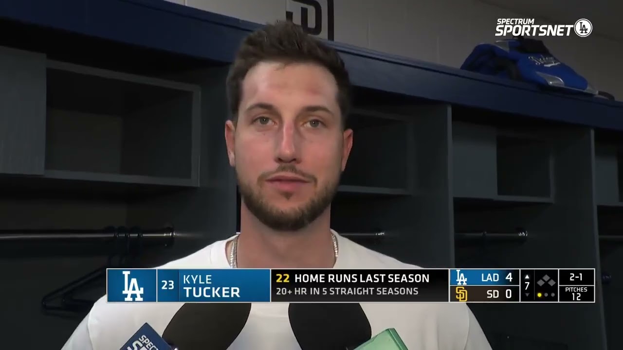 Kyle Tucker Talks About Making His Spring Training Debut with the Dodgers