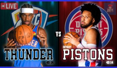 Oklahoma City Thunder VS Detroit Pistons LIVE Commentary Scoreboard | Pre and Post Game Coverage