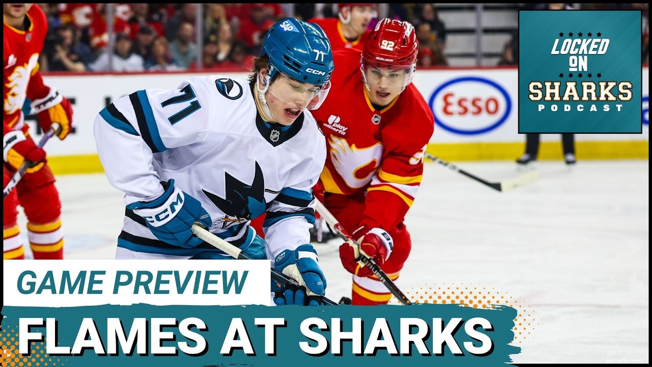 CELEBRINI SHOW: Sharks vs. Flames PREVIEW—Will Macklin Celebrini Lead San Jose to Playoff Glory?