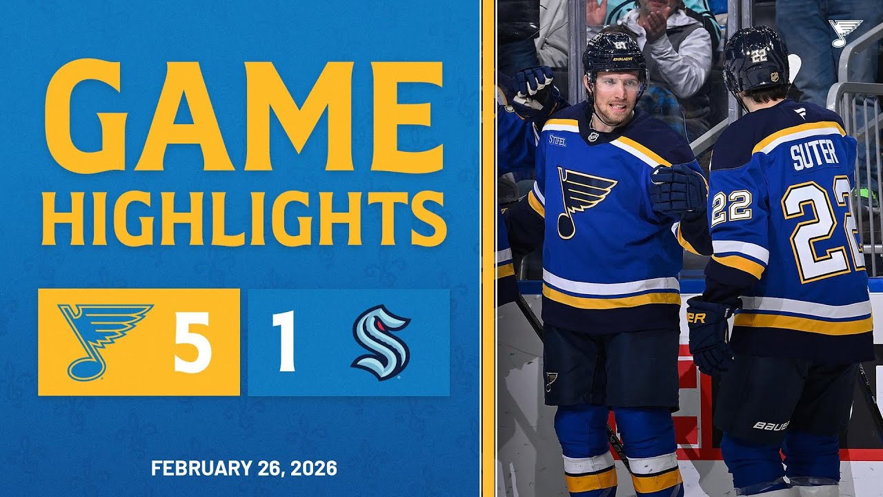 Game Highlights: Blues 5, Kraken 1