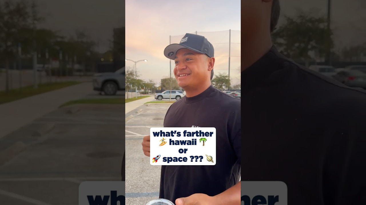 Asking The Guys If Hawaii Or Space Is Farther 🏄🙃🚀