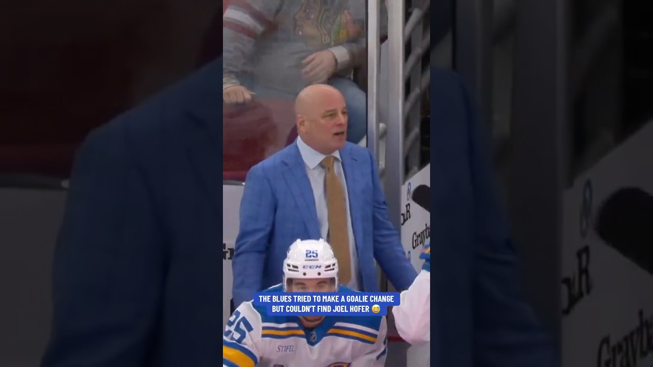 Blues Couldn't Find Their Goalie 😅