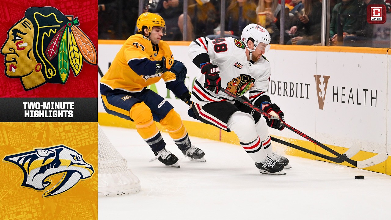 Chicago Blackhawks vs. Nashville Predators (2/26/26) | Game Highlights | CHSN Blackhawks