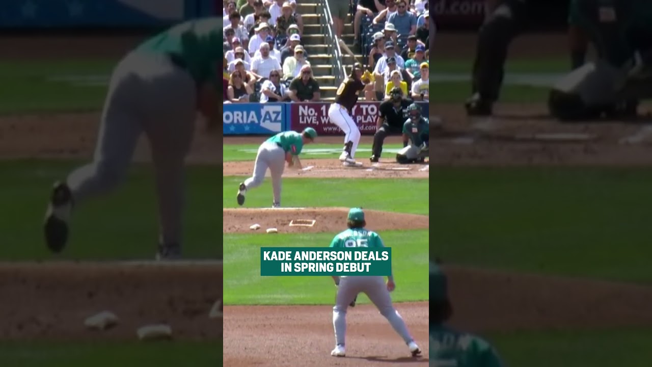 Striking out the side in your Cactus League debut... that'll play.