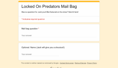 Locked On Predators Podcast mailbag