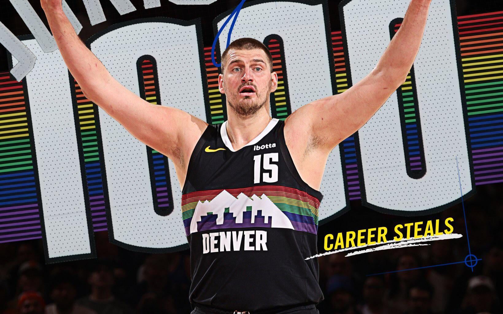 Joker🃏 with another record tonight🐐🃏 1k Career Steals🏀🏔️