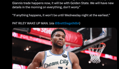Brett Siegel with a late night Giannis update:

“Warriors are very much in the mix. As I've reported since last week, if a Giannis trade happens now, it will be with Golden State. We will have new details in the morning on everything, don't worry.”