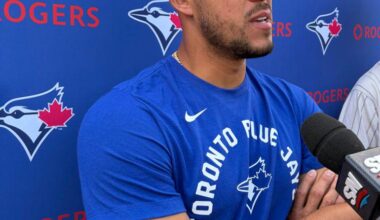 [Matheson] José Berríos apologized today and has apologized to his teammates for how 2025 ended. He says that he chose to go home to rehab in Puerto Rico and be with his family there, but owned that today, calling it a “mistake” and a “bad decision”.