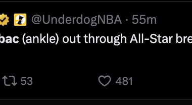 Carlisle: Ivica Zubac (ankle) out through All-Star break; not expected to play for a while.