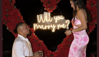 Congrats to William Contreras and Nixzali Adames on their engagement! 🥂💖