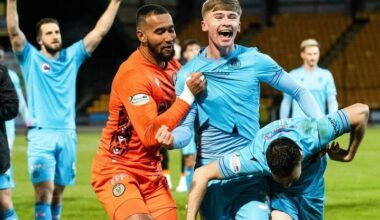 Evan Mooney playing for St. Mirren (Photo via Mooney on Instagram)