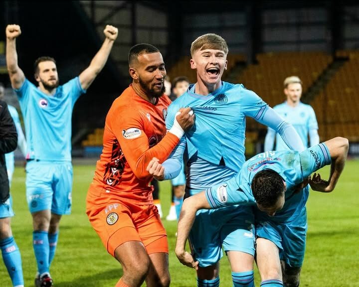 Evan Mooney playing for St. Mirren (Photo via Mooney on Instagram)