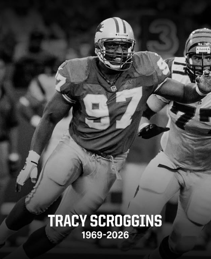 RIP Tracy Scroggins, Played His Entire 10-Year Career in Detroit (1992-2001)