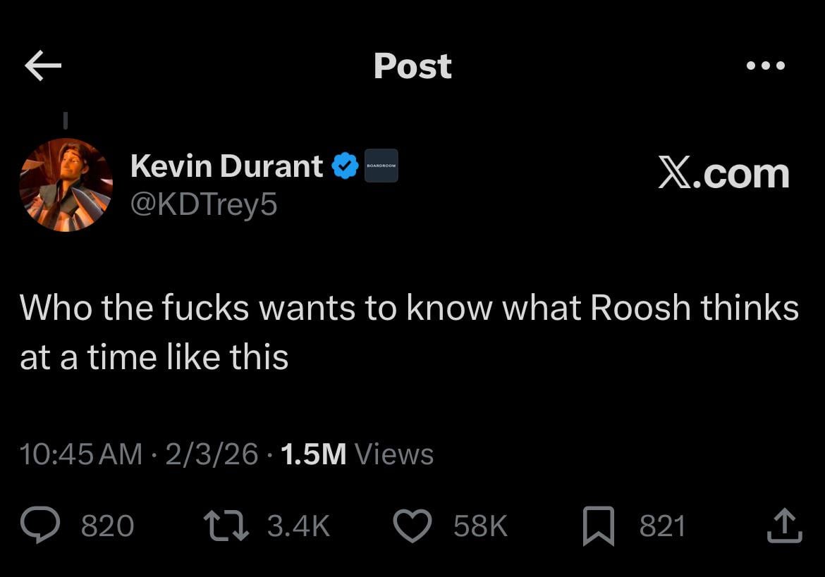 lol why do our players seem to hate roosh