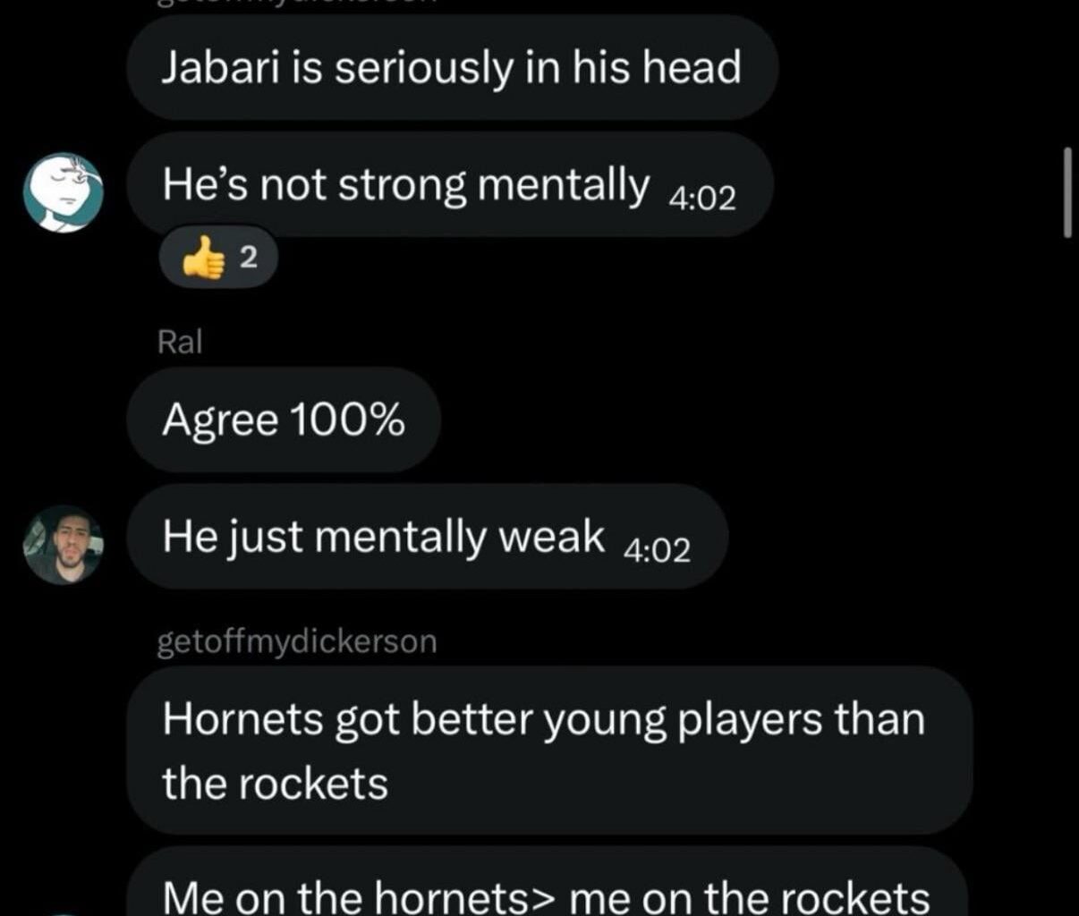 Kevin Durant mentions the Hornets core in an alleged burner leak