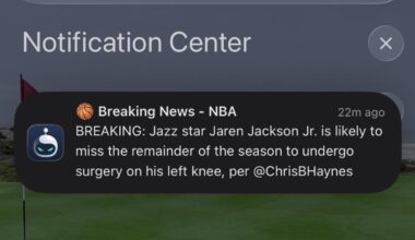 Wow lol did you guys hear ? JJJ out the rest of the year.