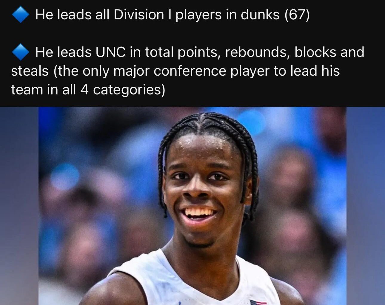 Draft Darling Caleb Wilson fractures hand