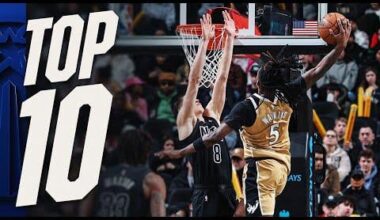 Jamir Watkins gets the #1 play on the NBA Top 10 plays of the night with his dunk vs the Brooklyn Nets