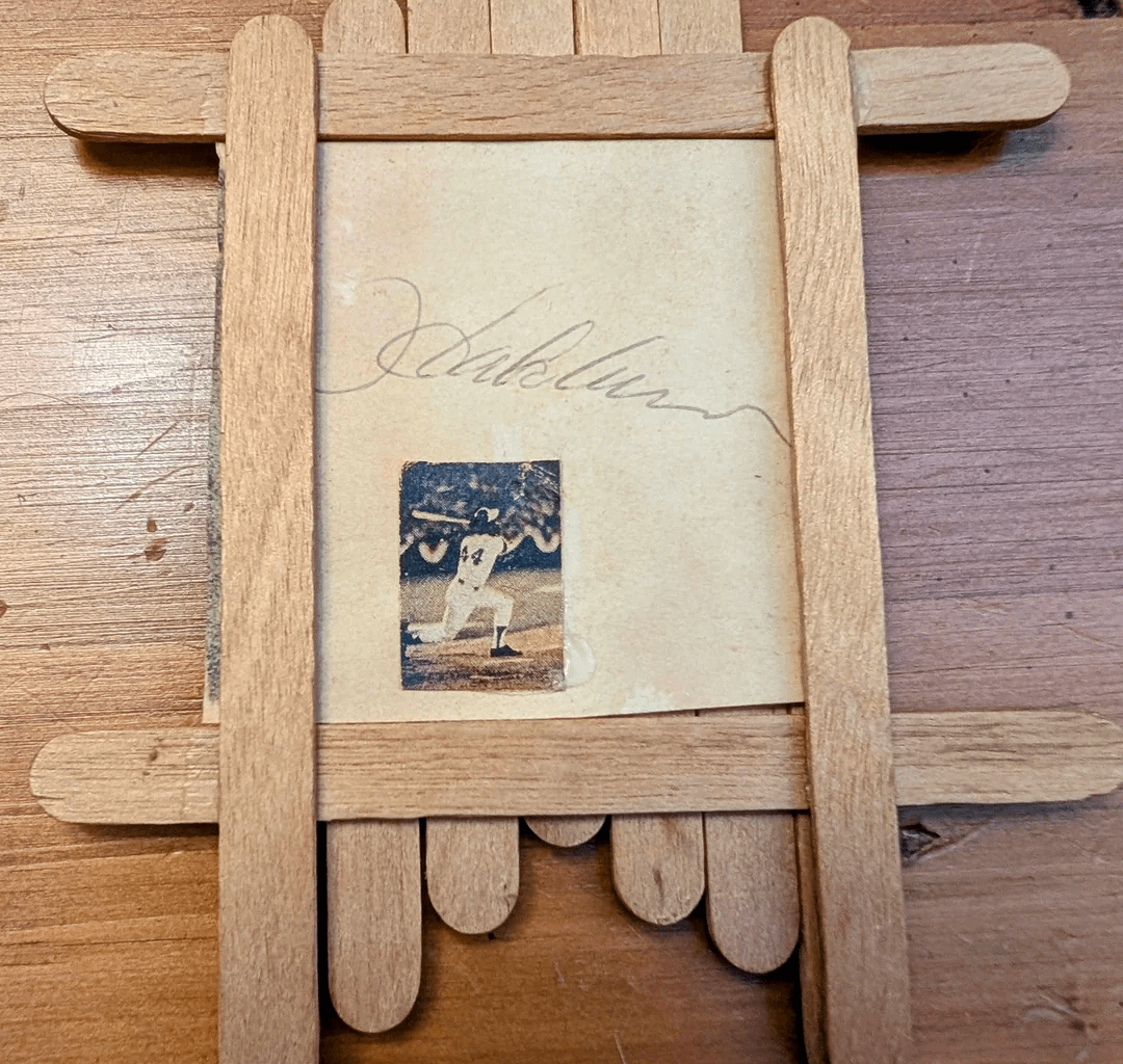 My 9 y/o self followed the Hammer into a men's clothing store (Muse's at Perimeter Mall). Then I encased it in a frame (Burt Adams Boy Scout Camp) and added an authentication sticker. A prized priceless possession. Happy Birthday, Hank!!